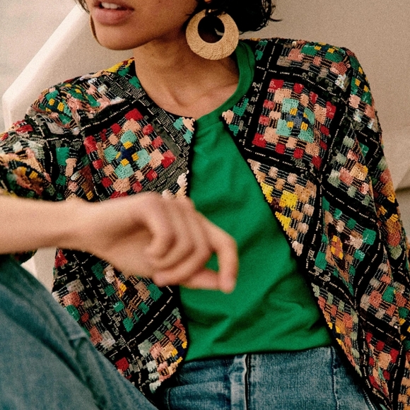 Sezane Hand Beaded Ena Jacket - Picture 3 of 13